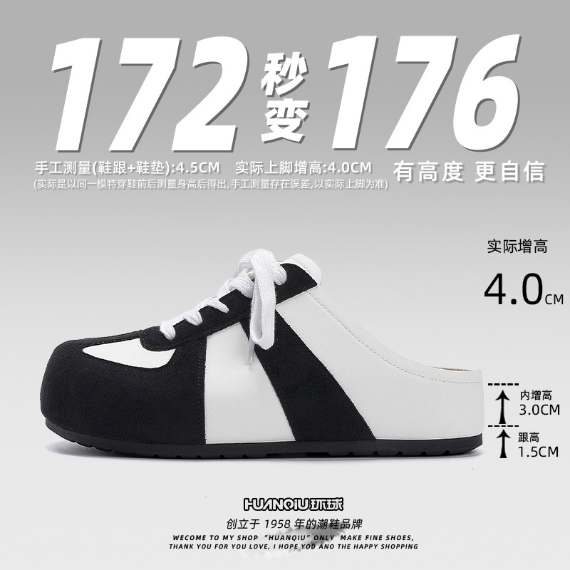 环球外穿包头拖鞋男款夏季透气2026新款一脚蹬休闲男鞋百搭德训鞋主图
