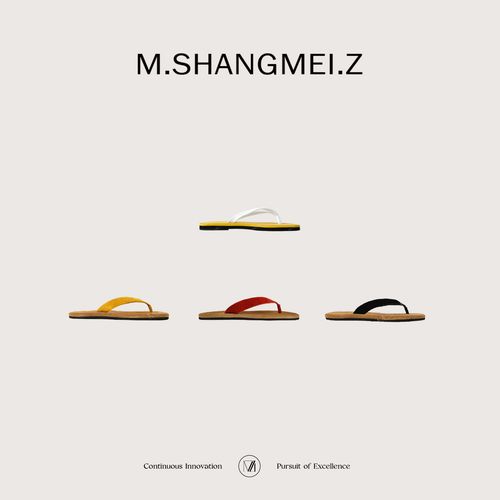 M.SHANGMEI.Z/沐熙美大哥简约百搭防滑外穿度假风人字拖鞋F05765主图