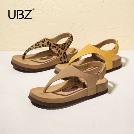 UBZ 厚底人字拖鞋凉鞋女2026年夏季新款勃肯凉拖夹脚趾休闲沙滩鞋