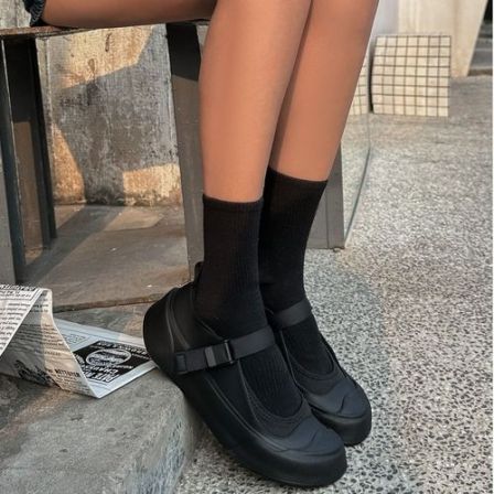 H808-19 SGIRLT WTW2025一字扣玛丽珍女乐福鞋春夏时尚百搭单鞋