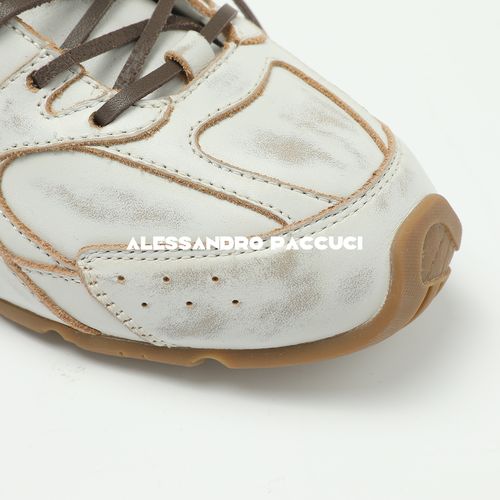 AP洛哥43128XY【幼时】牛皮双系带擦色做旧时尚休闲老爹运动鞋主图