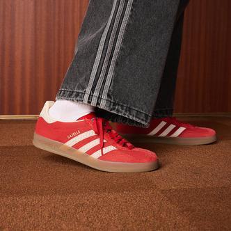 adidas阿迪达斯复古红色T头鞋GAZELLE INDOOR 休闲运动板鞋IF1808