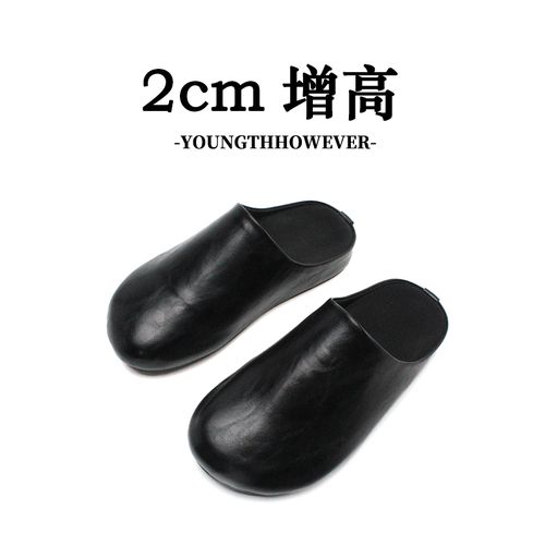 2026夏季新款男生休闲百搭黑色包头一脚蹬穆勒托博肯拖鞋半拖9310主图