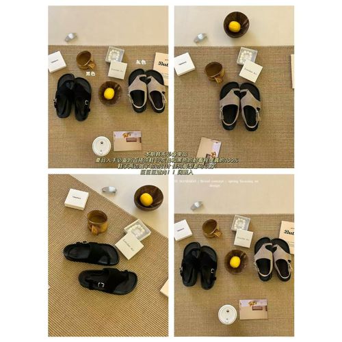 L-K8333#高品质牛皮版～厚底不挑脚休闲凉鞋！巨遮肉的百搭凉鞋主图