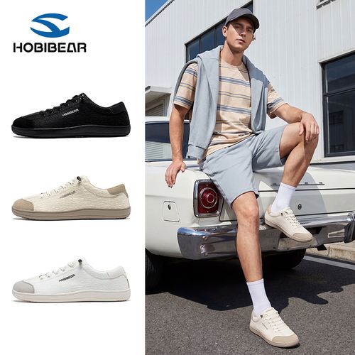 HOBIBEAR春夏季情侣款网面宽头赤脚运动鞋WS61157160主图