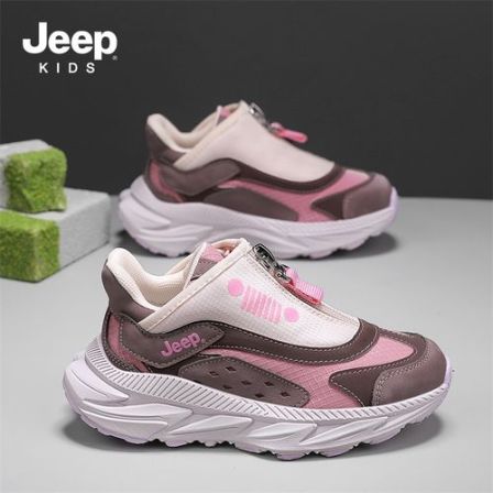 jeep童鞋女童户外登山鞋儿童跑步鞋夏季2026新款中大童防滑运动鞋