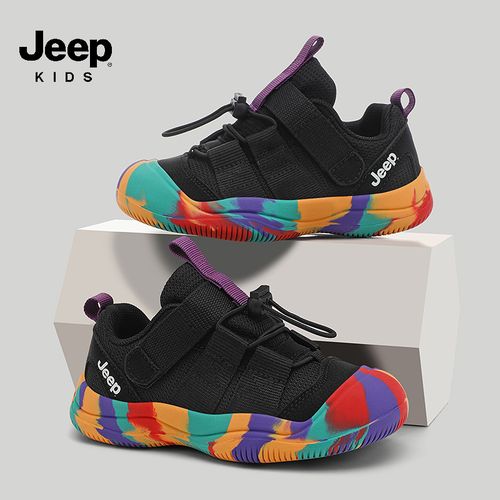 jeep男童运动鞋夏季季二棉鞋女童防滑软底跑步鞋中大童户外休闲鞋主图