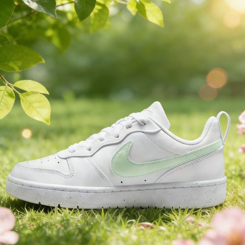 NIKE/耐克【青苹果绿】COURT新品26年女GS白绿运动板鞋 DV5456138主图