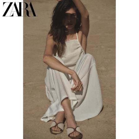 ZARA2026夏季新品 女鞋 金属细节装饰方头平底凉鞋 3864710 202