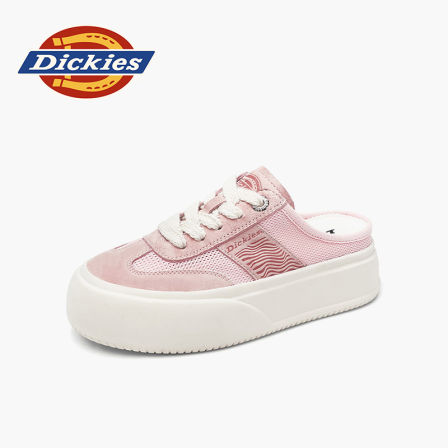 Dickies2026夏季新款百搭ins女鞋半托懒人鞋透气潮流薄款休闲板鞋
