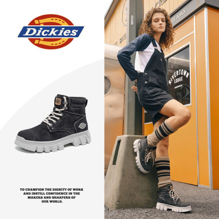 Dickies时尚百搭马丁靴靴子英伦风春季女鞋复古潮流厚底户外