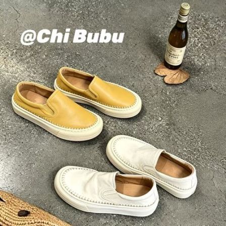 CHIBUBU高级感老钱风一脚蹬百搭平底休闲板鞋女士乐福鞋