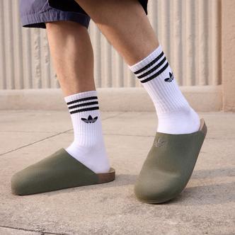 adidas/阿迪达斯新款老风勃肯拖鞋慵懒一脚蹬休闲包头鞋IH6907主图