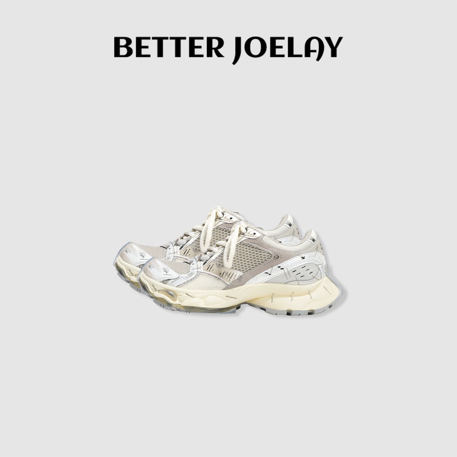 BETTER JOELAY -【废墟涂鸦】休闲复古低帮老爹鞋百搭时尚Z6899主图