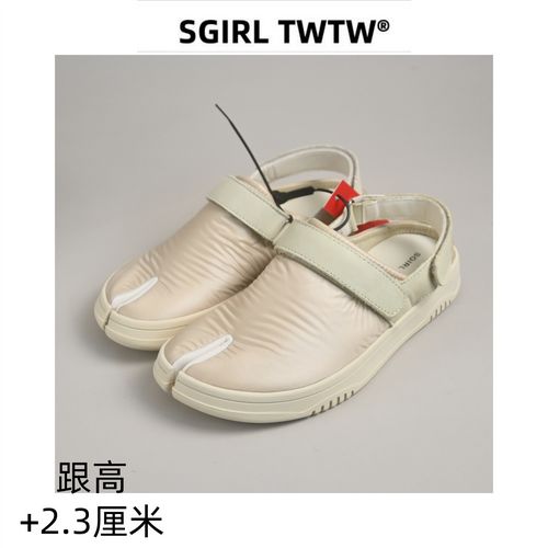 SGIRL TWTW松弛分趾穆勒鞋女2026新款魔术贴厚底轻便百搭懒人凉鞋主图