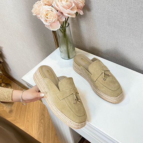 厚底包头半拖女外穿夏季阔腿裤专用鞋子百搭款时尚大码懒人凉拖鞋主图