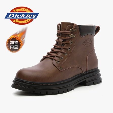 Dickies2026休闲马丁靴男士时尚百搭真皮复古潮流户外厚底高帮