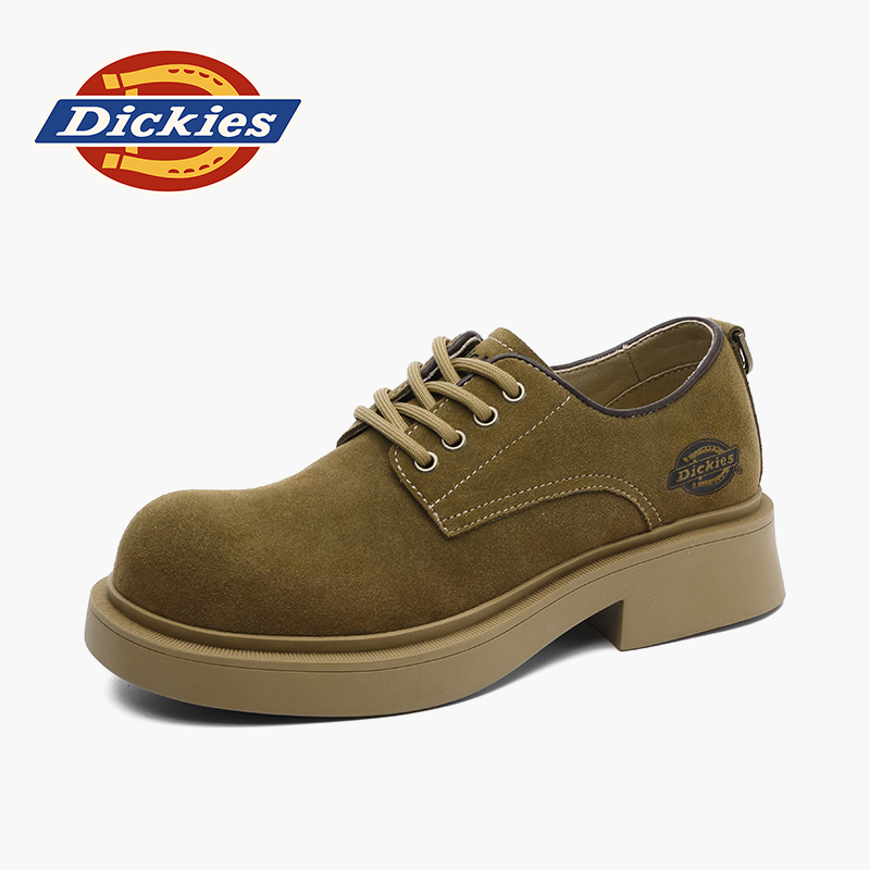 Dickies2026新款英伦风男士皮鞋时尚休闲鞋潮流低帮系带户外百搭主图
