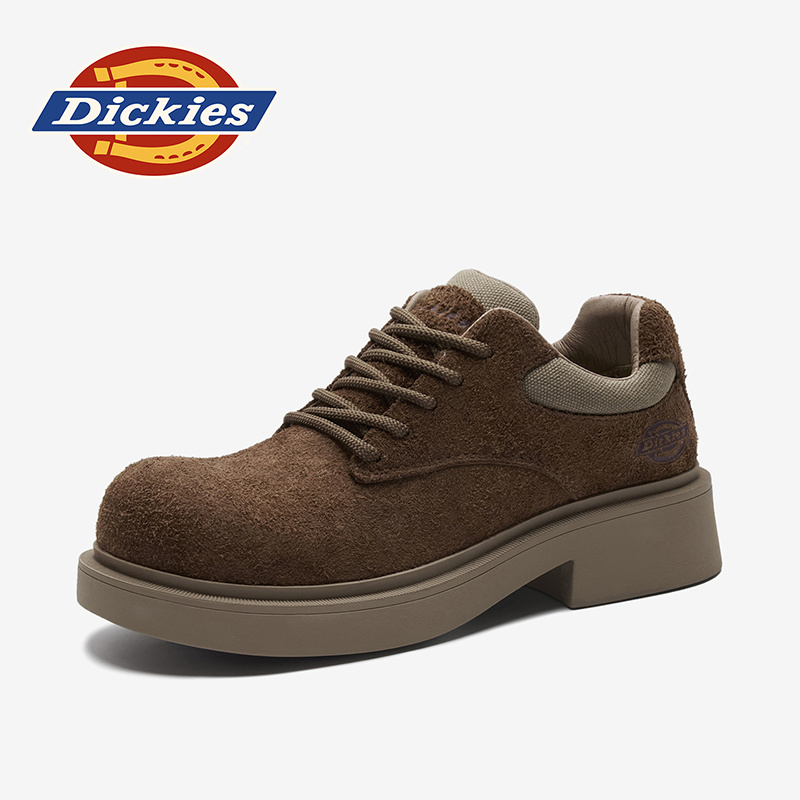 Dickies2026夏季新款英伦风皮鞋休闲男士百搭舒适休闲皮鞋主图