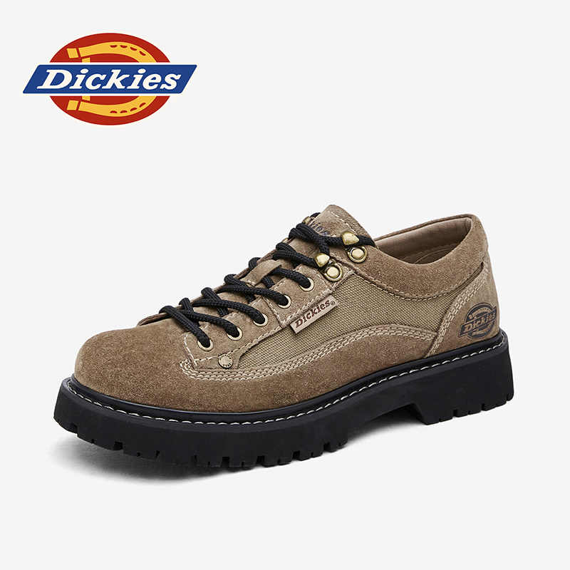 Dickies春季新款老钱风工装鞋百搭复古拼色低帮鞋时尚透气潮流主图