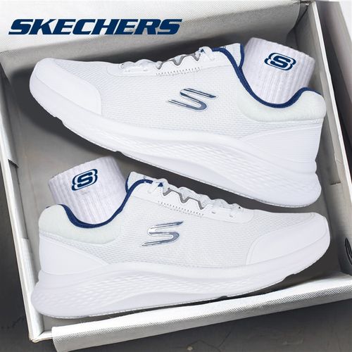 Skechers斯凯奇男鞋时尚百搭运动鞋夏季新款网面透气跑步休闲鞋男主图