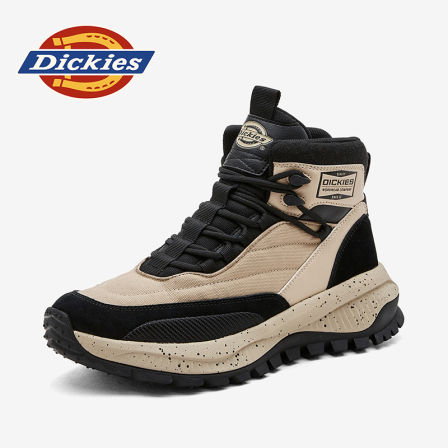 Dickies马丁靴男款2026新款男鞋春季中帮工装靴子男士户外沙漠靴