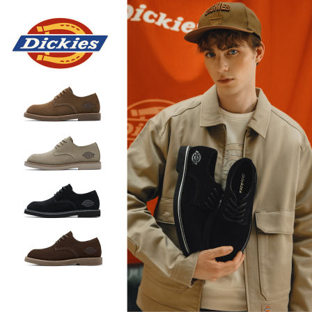 Dickies2026春季新款工装男鞋英伦低帮马丁鞋男士休闲皮鞋