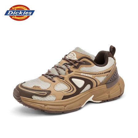 Dickies2026年新款男鞋增高透气低帮鞋系带百搭老爹鞋时尚休闲鞋