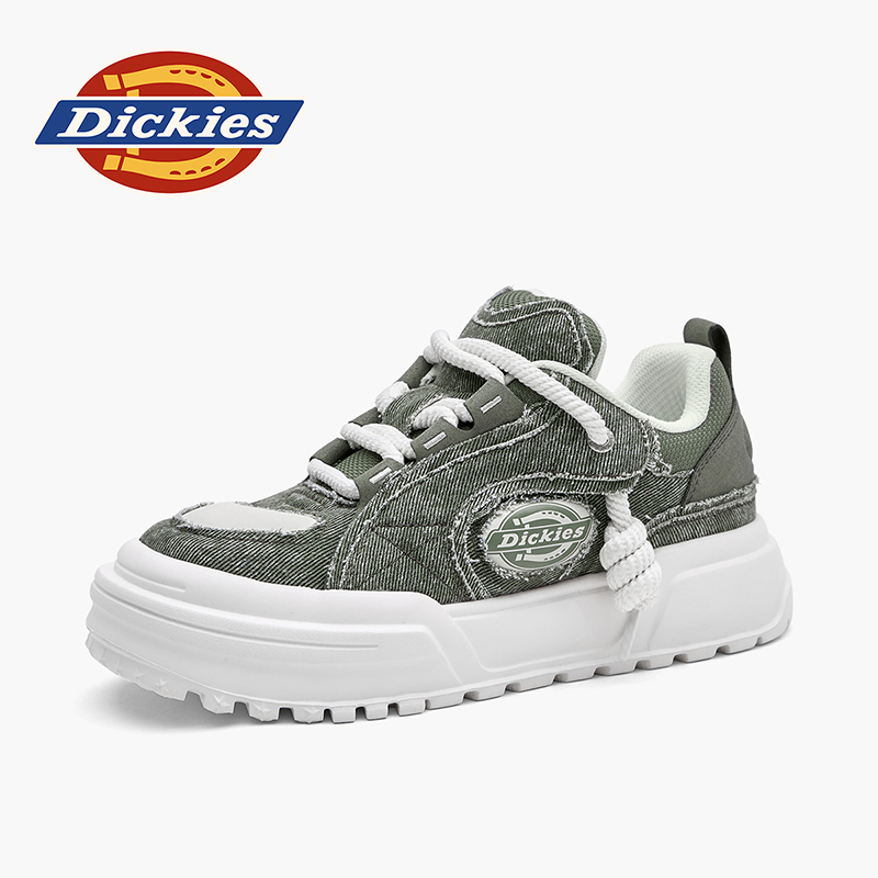 Dickies2026款小众厚底男士防滑潮流透气休闲板鞋潮鞋纯色休闲鞋主图