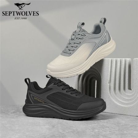 七匹狼男鞋时尚休闲网鞋2026夏季透气轻便运动跑鞋舒适软底网面鞋