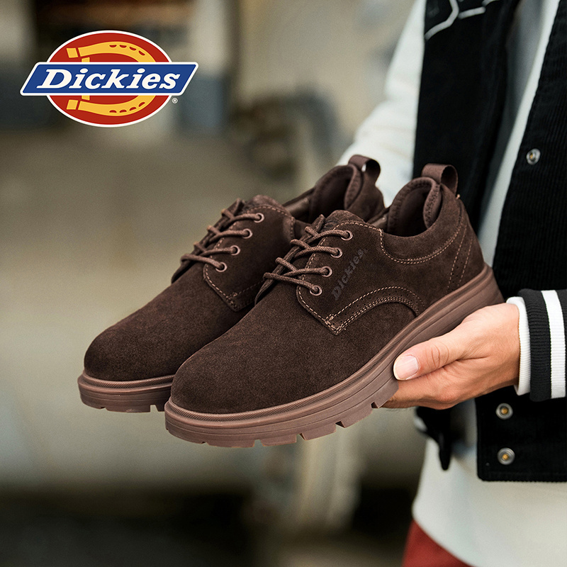 Dickies2026男士皮鞋耐磨男款轻便时尚男鞋德比鞋流低帮休闲鞋主图