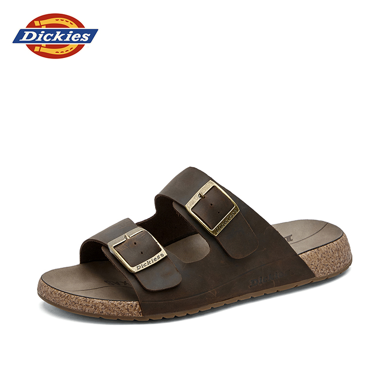 Dickies2026新款素面透气一字拖平底百搭夏季网红防滑软底拖鞋主图