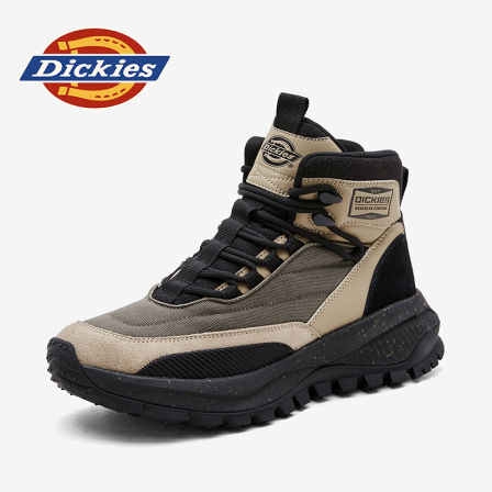Dickies马丁靴男款2026新款男鞋春季中帮沙漠靴子男士户外工装靴