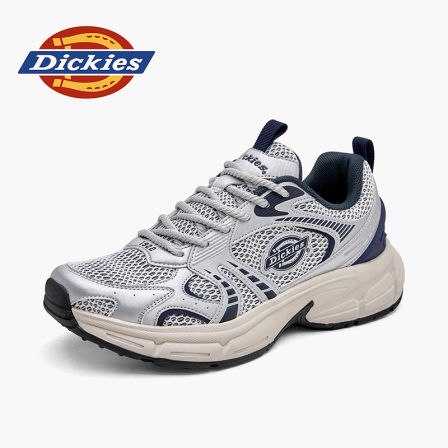 Dickies25新款复古透气男鞋跑鞋潮流减震低帮鞋网面时尚休闲鞋