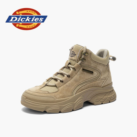 Dickies运动时尚休闲百搭春季真皮复古厚底韩版女款工装鞋潮鞋