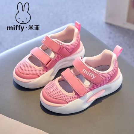 Miffy米菲童鞋女童2026春夏新款镂空网面透气凉鞋学生休闲运动鞋6