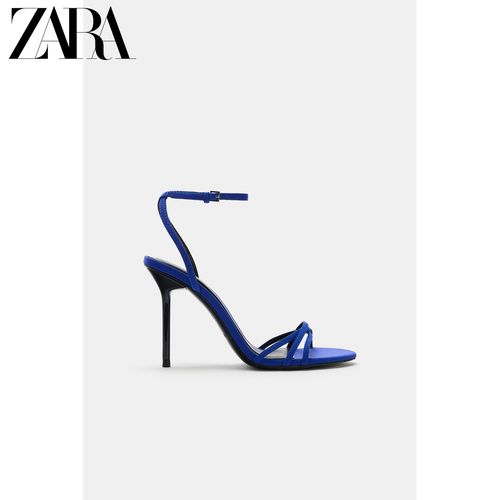 ZARA26夏季新款 女鞋 交叉带高跟凉鞋 3398710 420主图