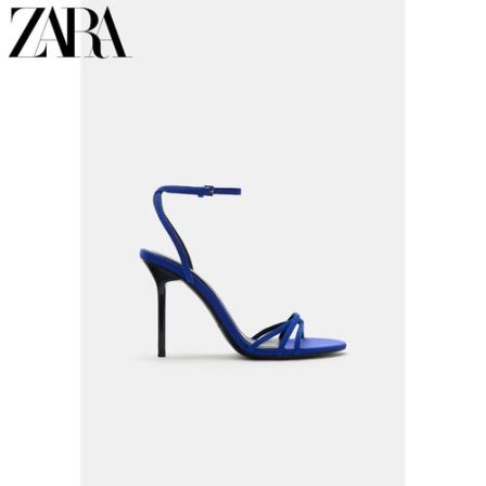 ZARA26夏季新款 女鞋 交叉带高跟凉鞋 3398710 420