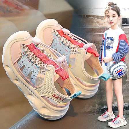 阿童木女童凉鞋2026新款夏季儿童运动凉拖防滑溯溪沙滩鞋女孩网鞋
