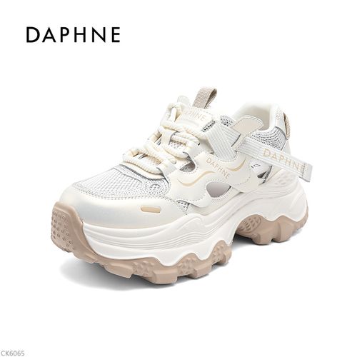达芙妮百搭网面鞋女2026春夏季新款透气系带老爹鞋时尚运动休闲鞋主图
