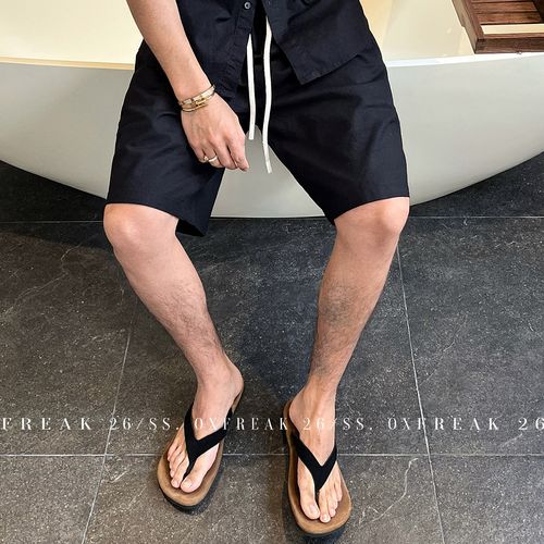 OXFREAK 极简高级感/男士夹脚人字拖鞋/夏季磨砂质感鞋轻熟慵懒主图