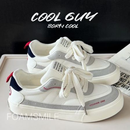 Foamsmile| 潮夏痞帅干净清爽透气小众设计男士街头百搭休闲板鞋