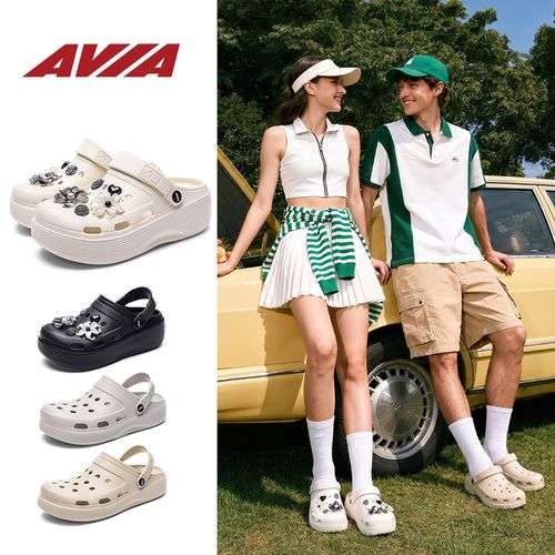 【蔡徐坤代言】AVIA爱威亚情侣款凉鞋26夏新款男女款洞洞鞋 AWY9170主图