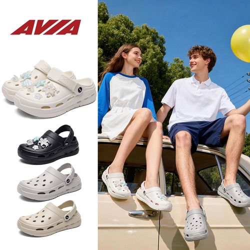 【蔡徐坤代言】AVIA爱威亚26夏季情侣款男女款沙滩洞洞鞋 AWY9180主图