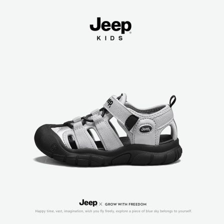 jeep儿童朔溪鞋包头凉鞋男童2026新款夏季防滑户外涉水女童沙滩鞋