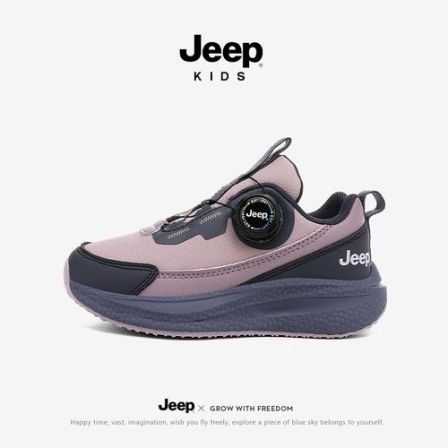jeep女童运动鞋儿童夏季鞋子儿童老爹鞋中大童轻便软底防滑跑步鞋
