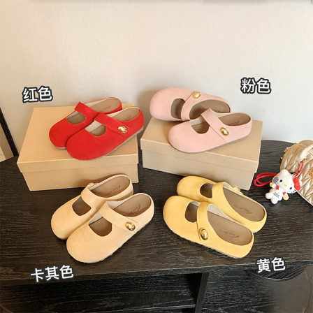 【Sheii苏茵茵】小金豆~圆包头玛丽珍厚底勃肯拖鞋女夏E5213019