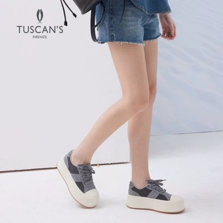 TUSCAN'S【专柜同款】新款厚底透气时尚休闲板鞋夏季女鞋TS双鱼
