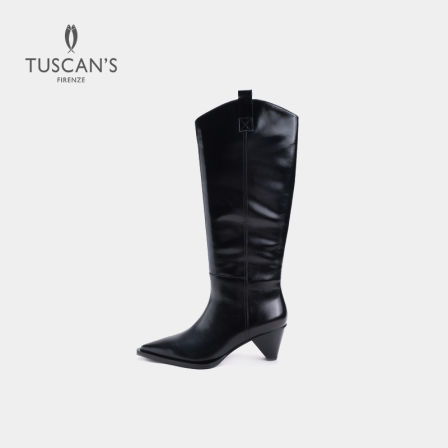 TUSCAN'S长筒马靴女士时尚高跟秋冬时装靴长靴粗跟309