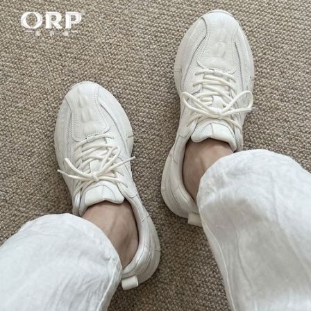 头层牛皮鞋厚底增高英伦风潮鞋时尚百搭商务休闲透气系带真皮皮鞋